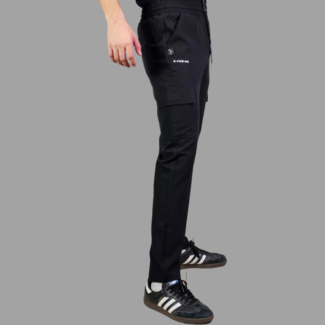 Pantalon Quirurgico Antifluido Hombre, Scrubs 300 Negro