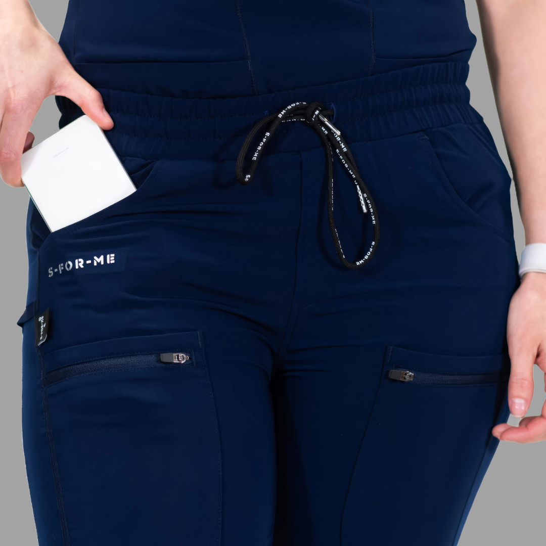 Jogger Quirúrgico Azul Marino Mujer Antifluido, Scrubs 300
