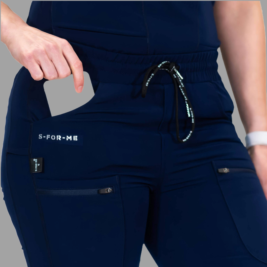 Jogger Quirúrgico Azul Marino Mujer Antifluido, Scrubs 300