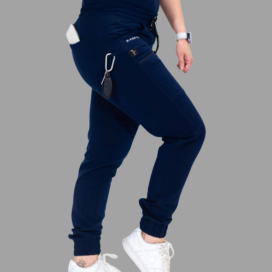 Jogger Quirúrgico Azul Marino Mujer Antifluido, Scrubs 300