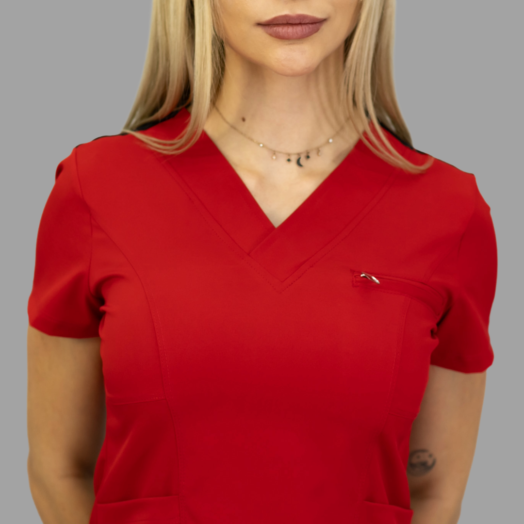 Filipina Mujer 501 Quirurgica Rojo/Negro lotus