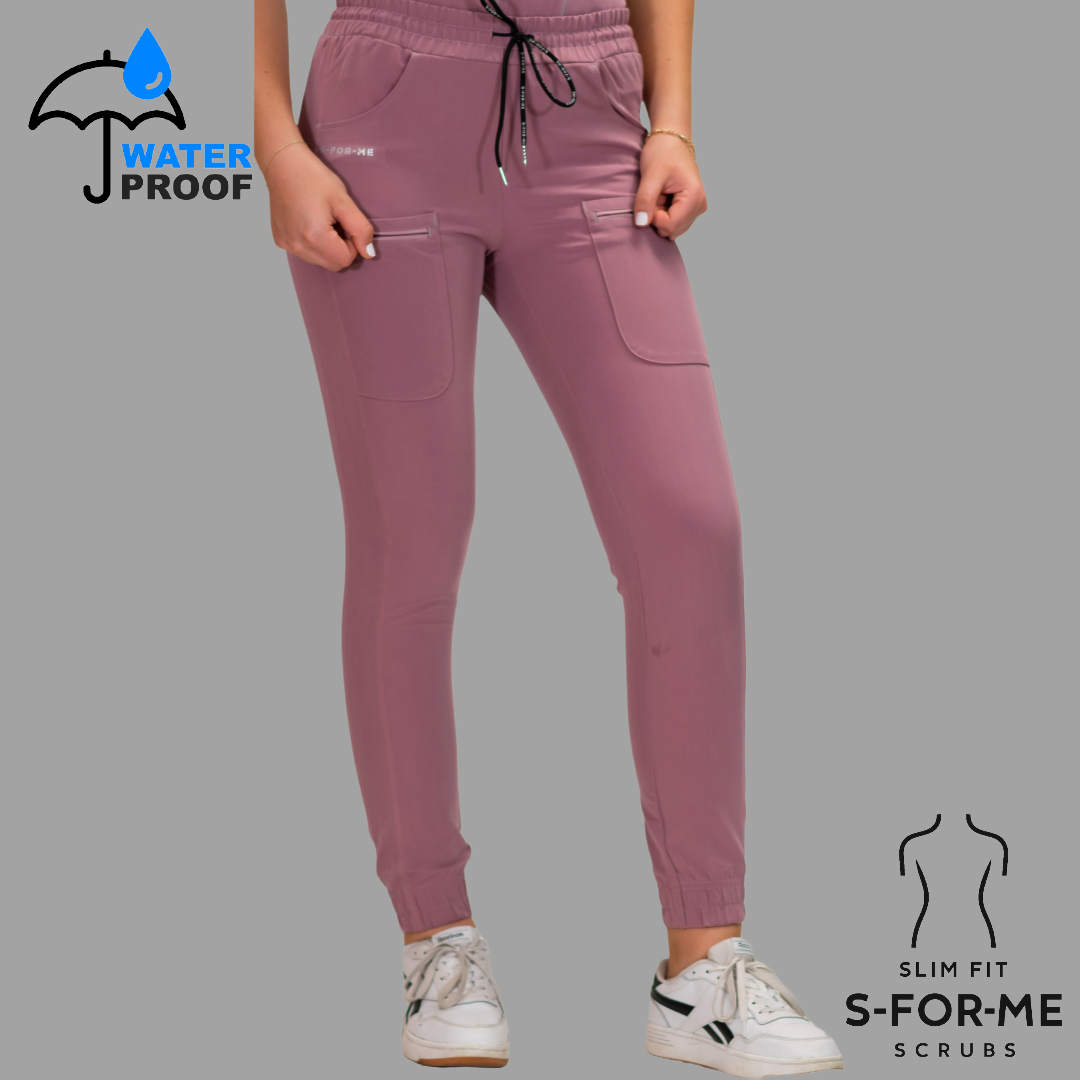 Jogger Quirúrgico Palo de Rosa Mujer Antifluido, Scrubs 300
