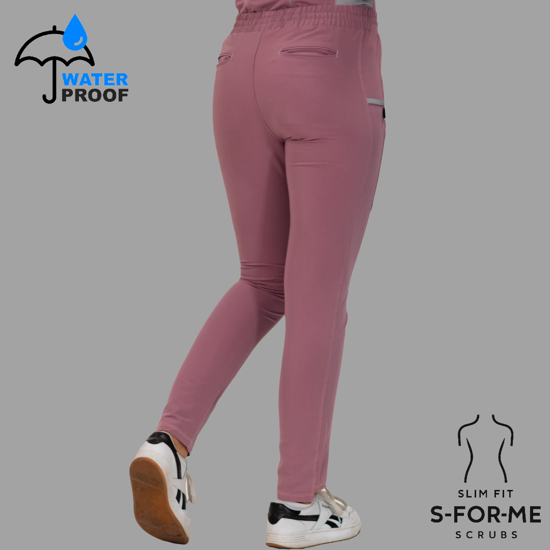 Pantalón Quirúrgico Palo de Rosa Mujer, Scrubs Antifluido Est. 300