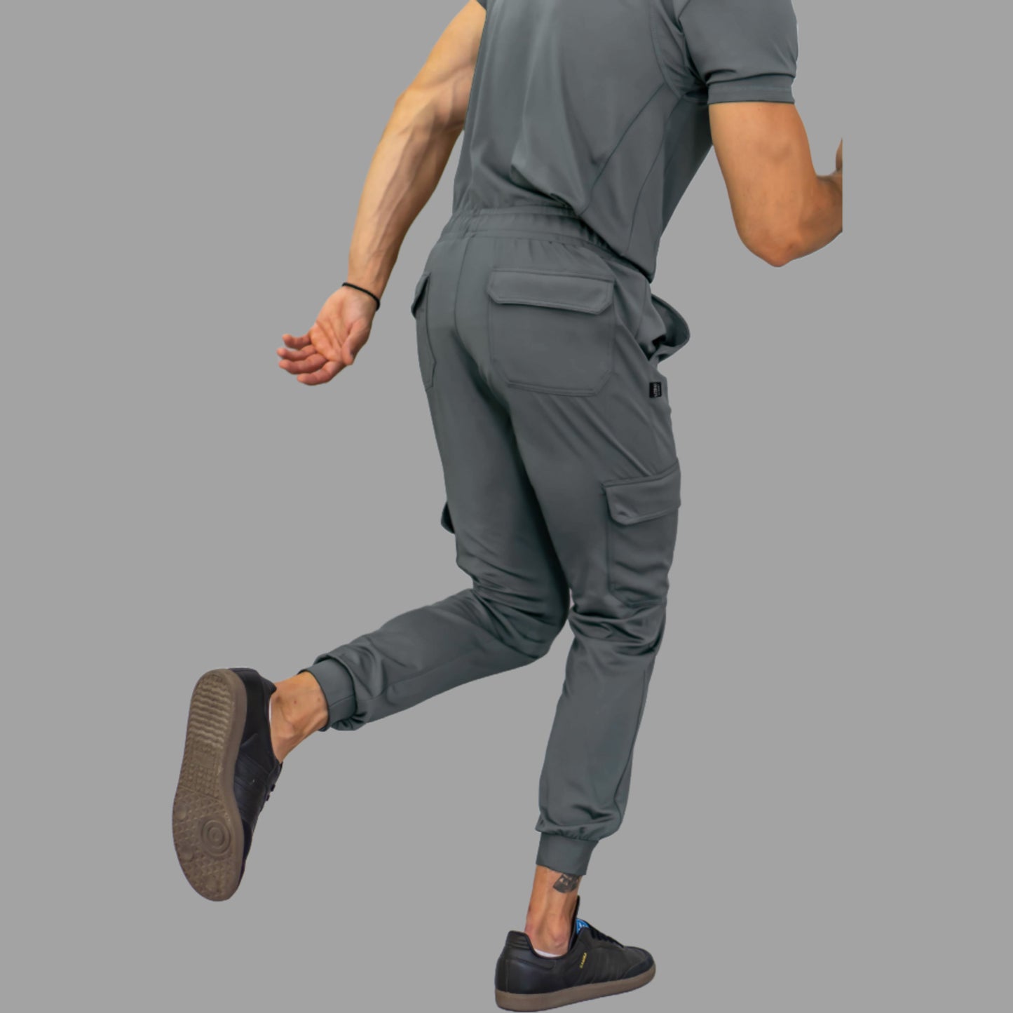 Jogger Quirúrgico Hombre 910 Gris Medio Super Stretch, Scrubs 910