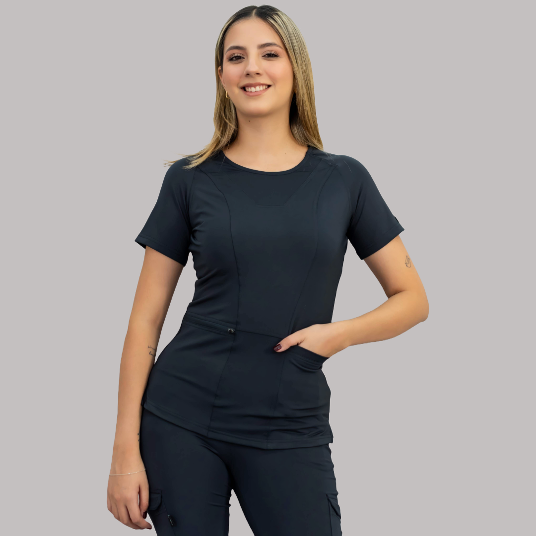 Filipina Quirurgica Negra Mujer Super Stretch, Scrubs 901