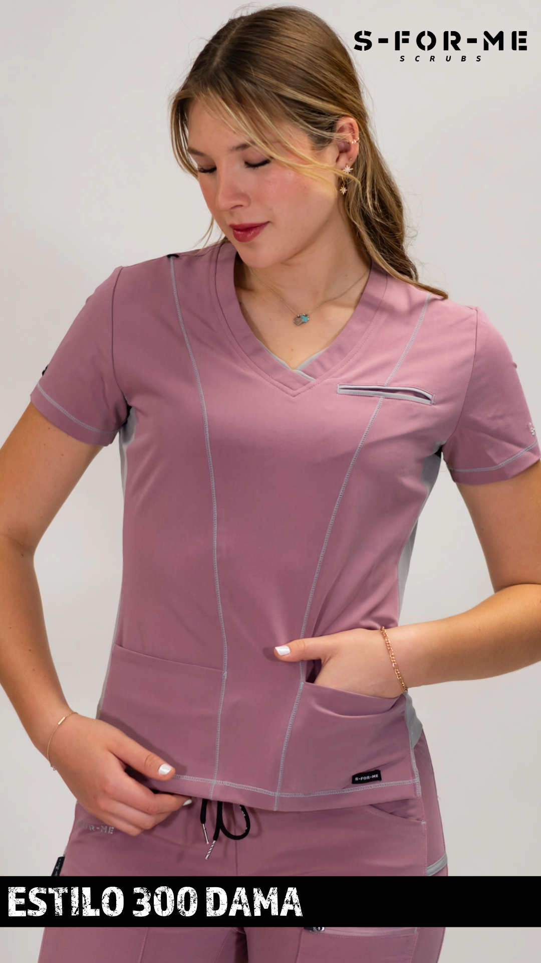 Scrubs Estilo 300 Mujer, Antifluido, Premium Scrubs