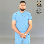 Filipina Quirúrgica Azul Cielo Hombre, Scrubs 901 Super Stretch