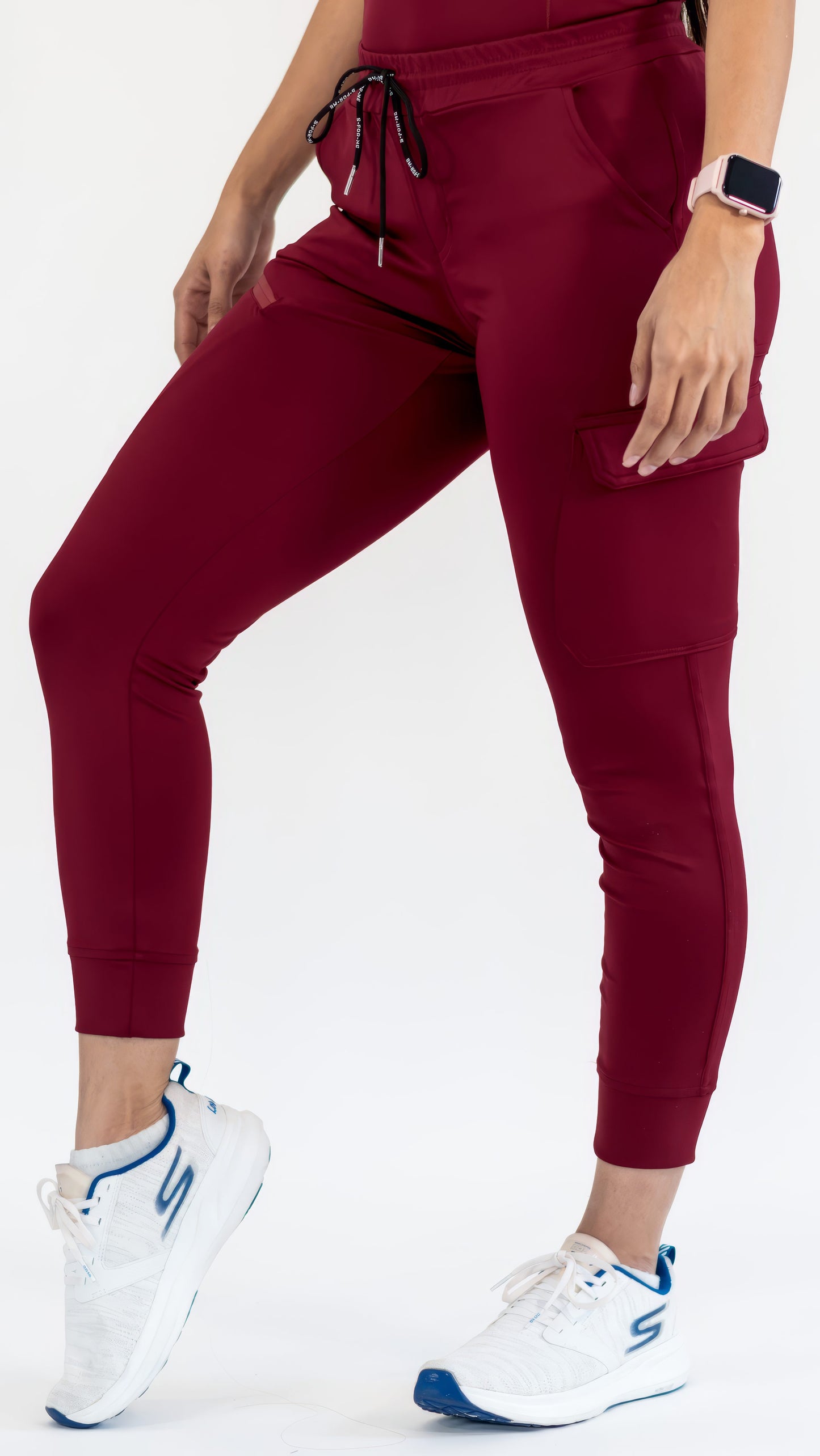 Jogger Quirúrgico Super Stretch Vino Mujer, Scrubs 905