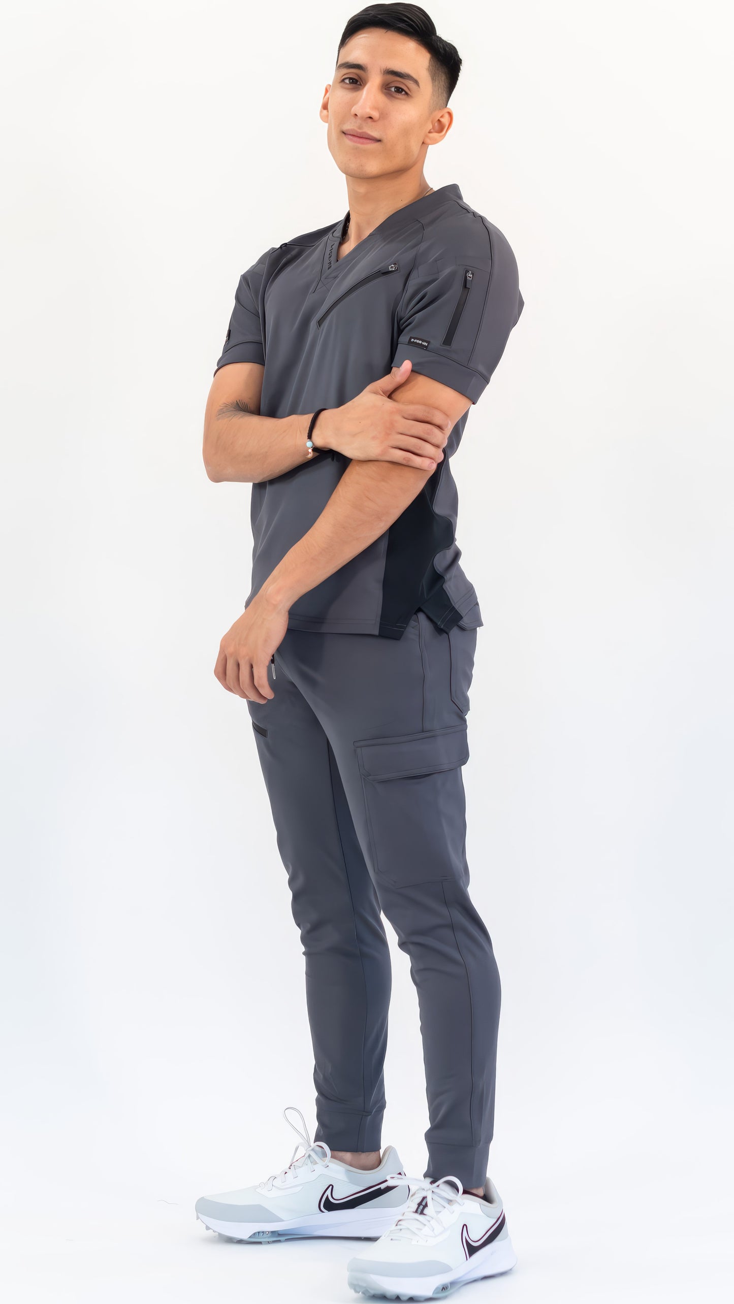 Filipina Quirúrgica Super Stretch Gris Hombre, Scrubs 905