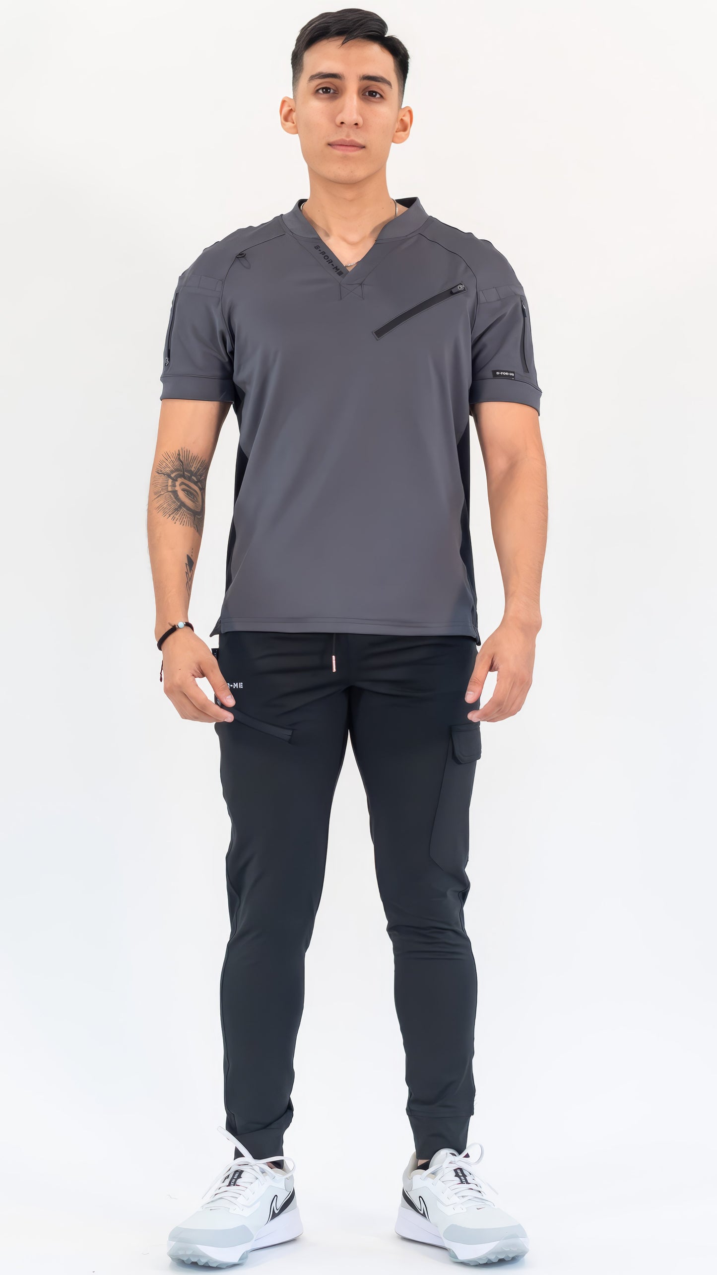 Filipina Quirúrgica Super Stretch Gris Hombre, Scrubs 905