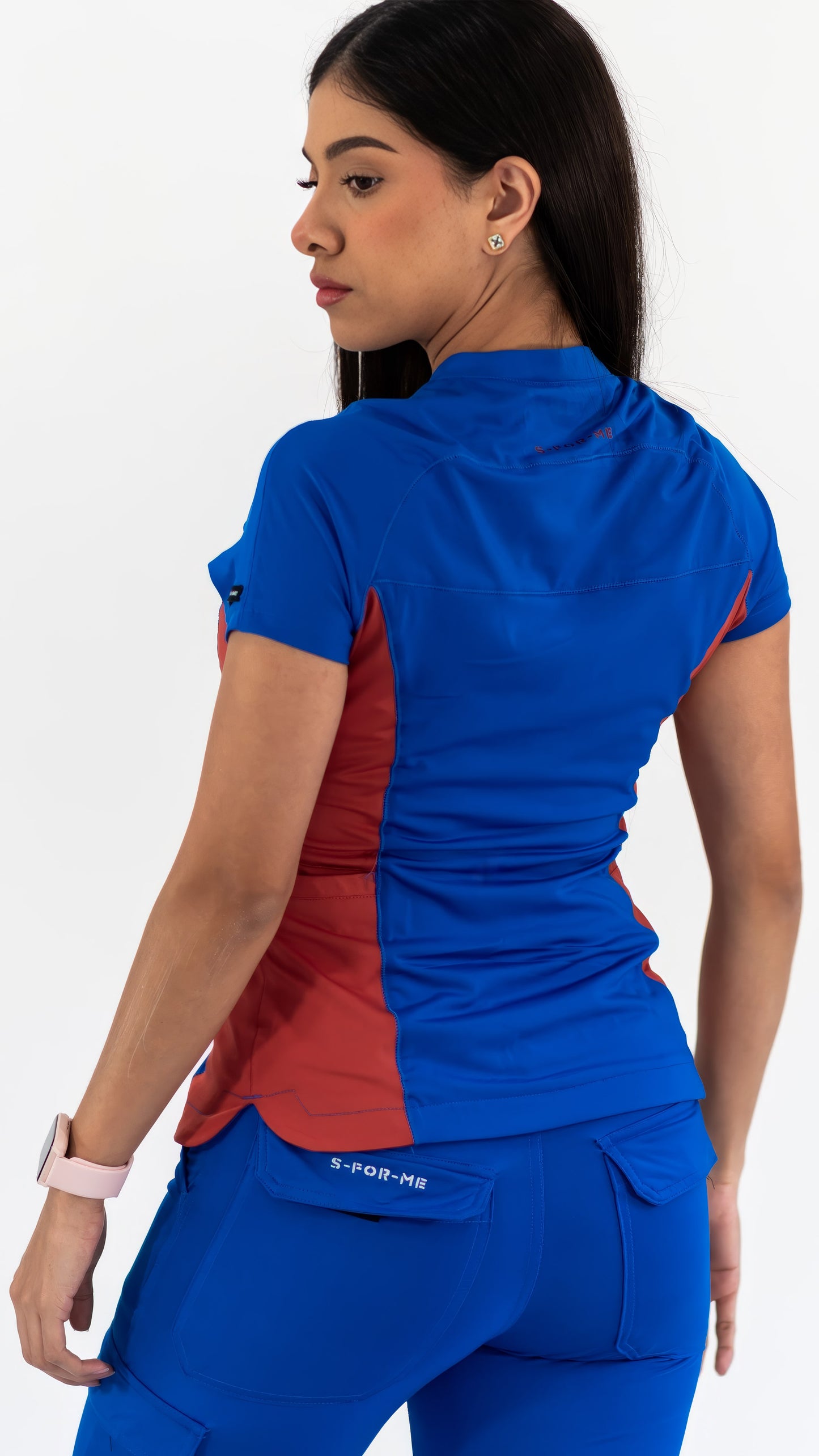 Filipina Quirúrgica Super Stretch Azul Rey - Chedron Mujer, Scrubs 905