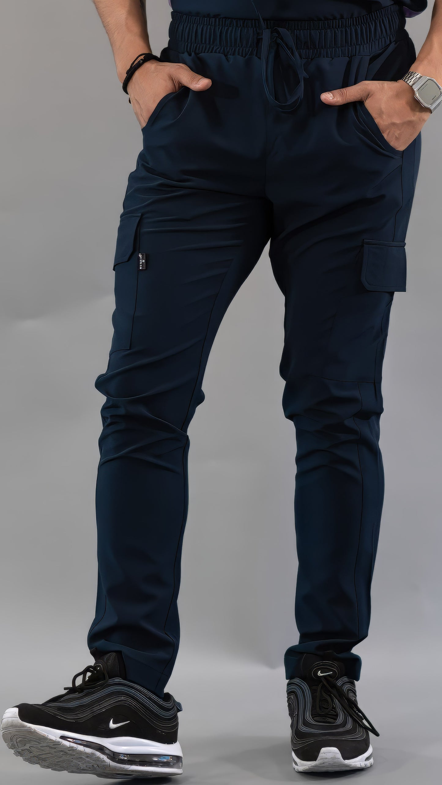 Pantalón Quirúrgico Skinny, Azul Mno F.W Hombre, Scrubs 520