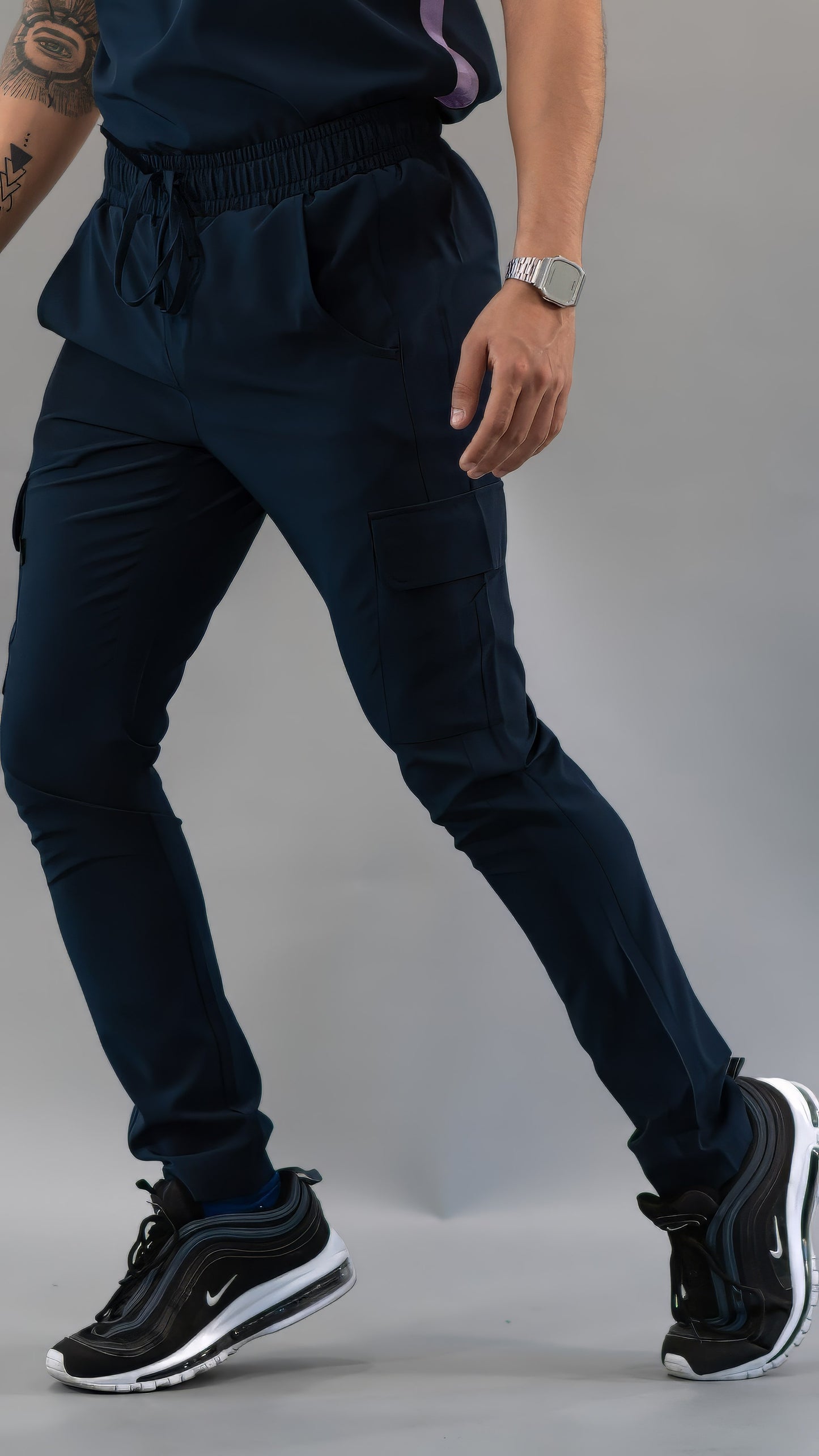 Pantalón Quirúrgico Skinny, Azul Mno F.W Hombre, Scrubs 520