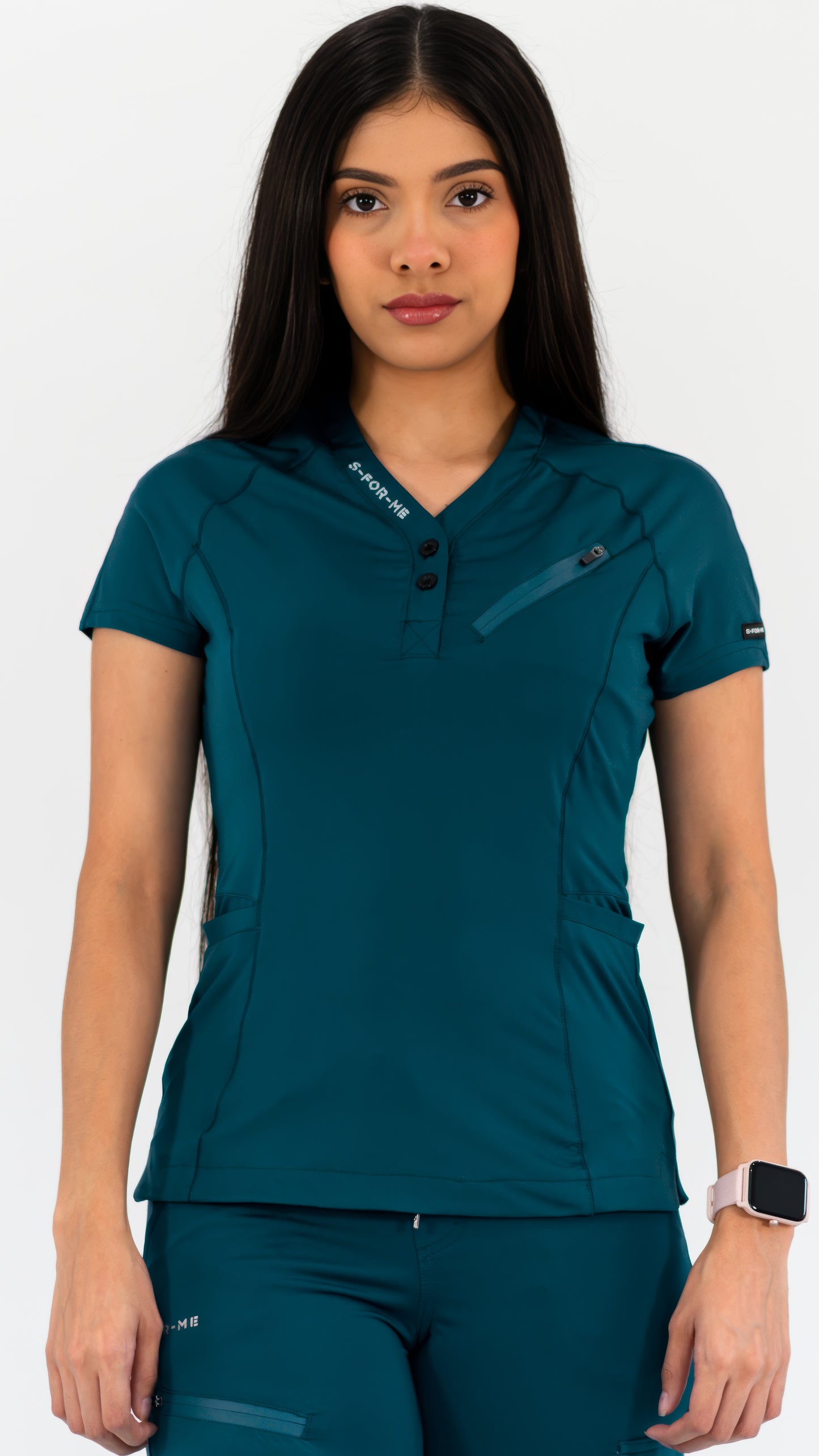 Filipina Quirúrgica Super Stretch Azul Caribe Mujer, Scrubs 905