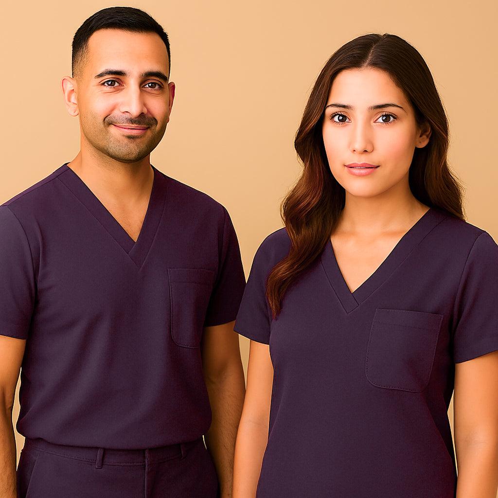 Filipina Quirúrgica 500 Unisex Basic Morado Antifluido-cloro resistente Scrubs 500 FW