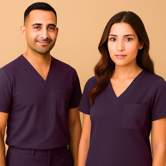 Filipina Quirúrgica 500 Unisex Basic Morado Antifluido-cloro resistente Scrubs 500 FW