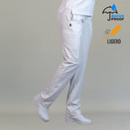 Pantalón quirúrgico blanco mujer 515 relaxed antifluido vista frontal