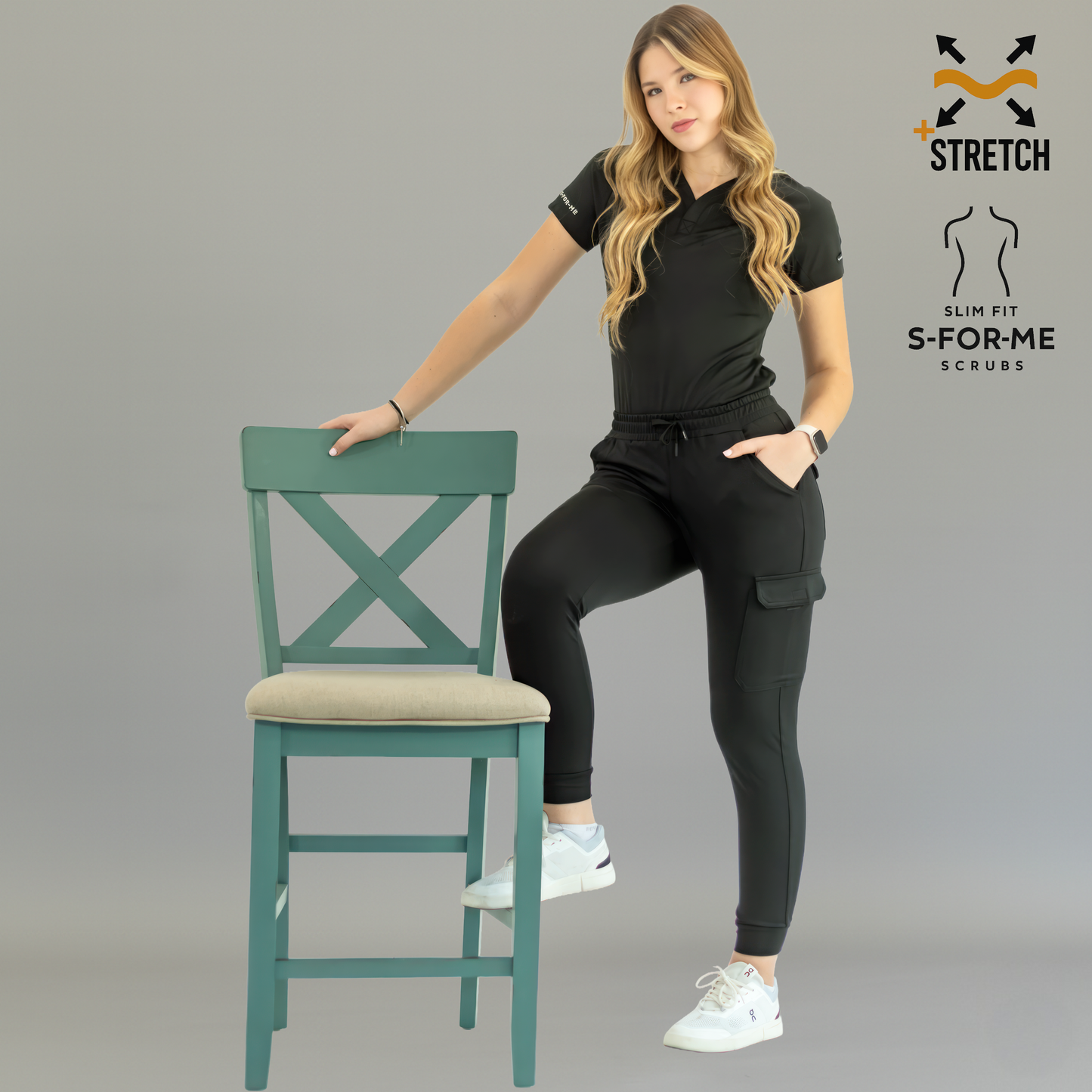 pijama quirúrgica negra