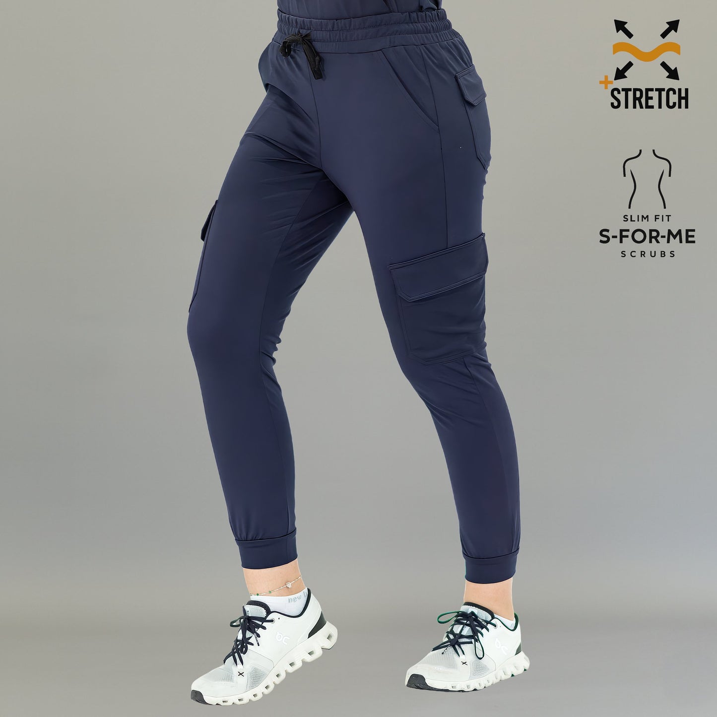 Jogger Est. 910 Quirúrgico, Azul Marino Mujer Super Stretch, Scrubs 910