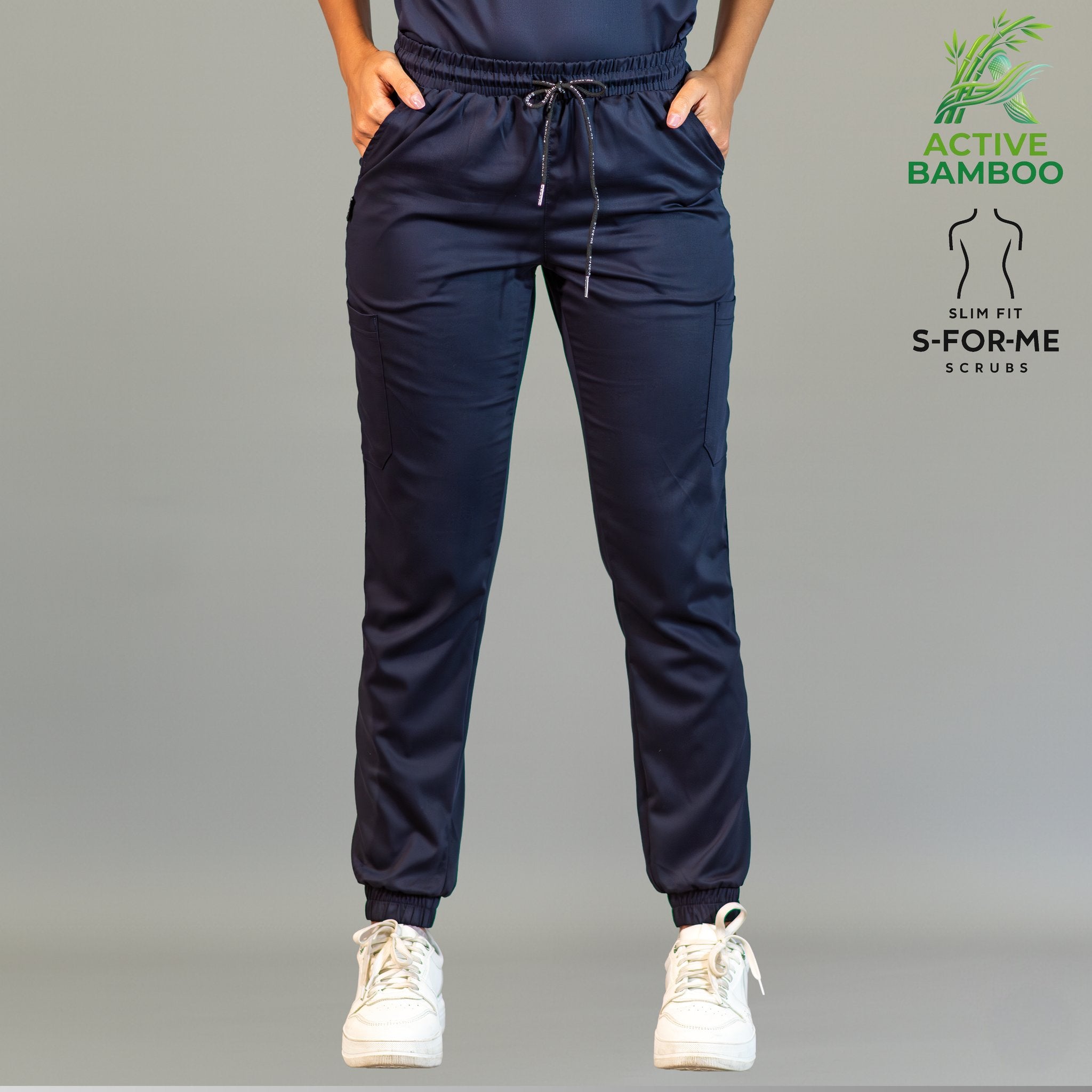 jogger bamboo mujer 511 azul marino vista posterior Sandel Medica