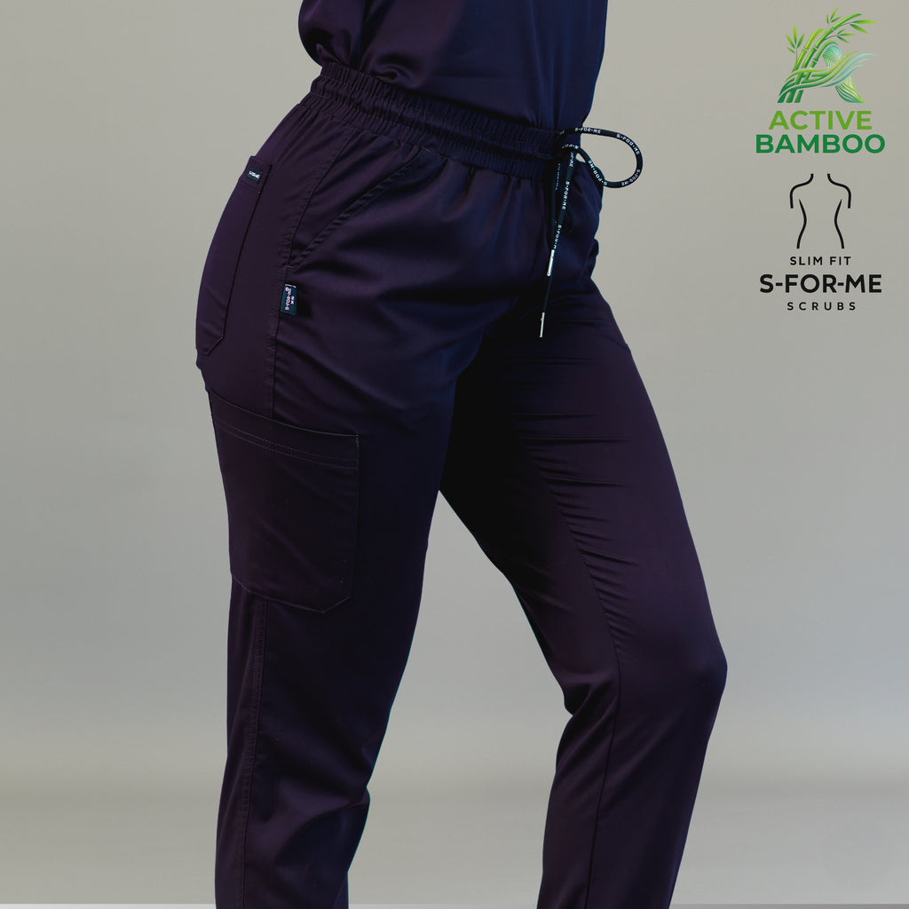 jogger bamboo mujer 511 uva tela bambu antibacterial Sandel Medica