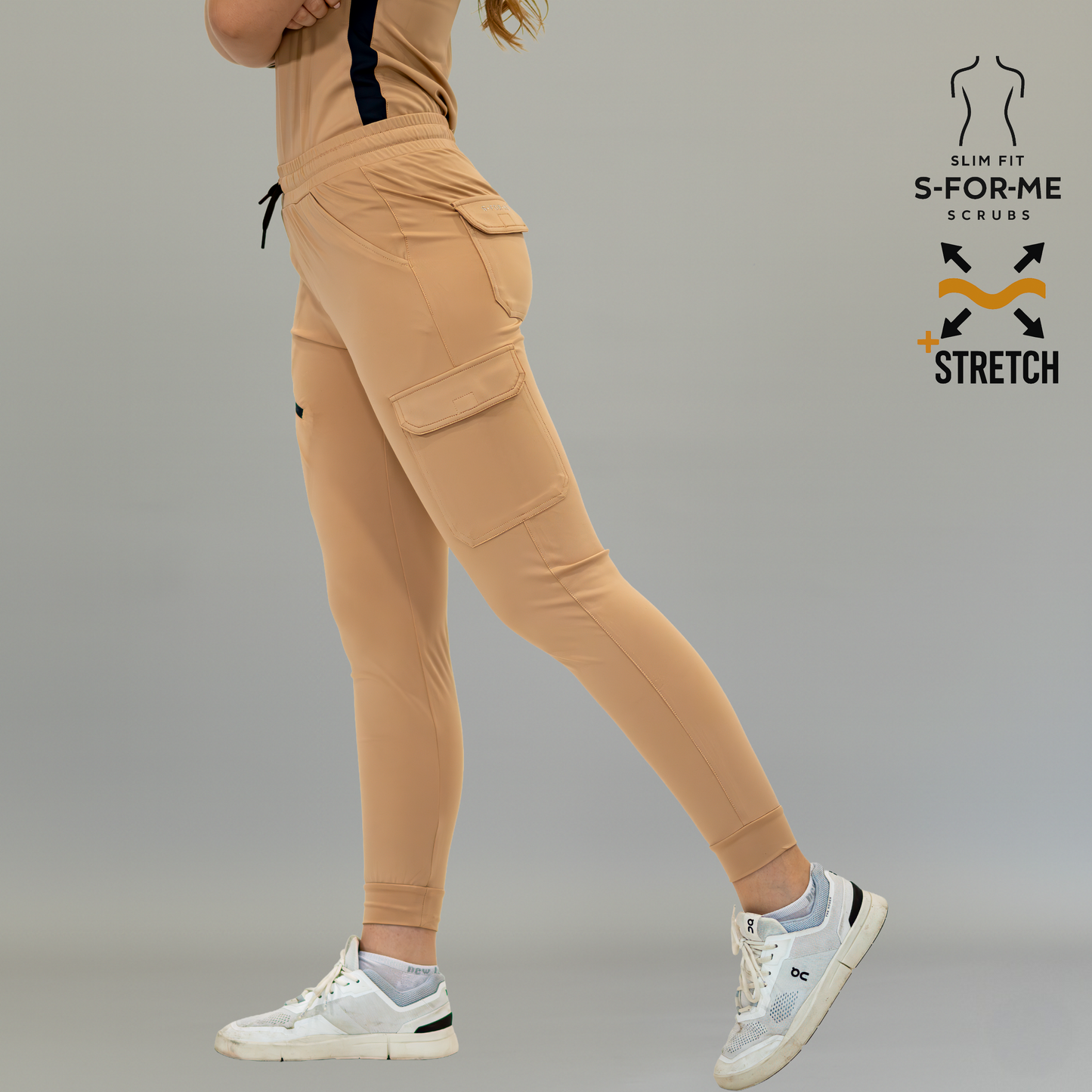ropa quirurgica para mujer color beige