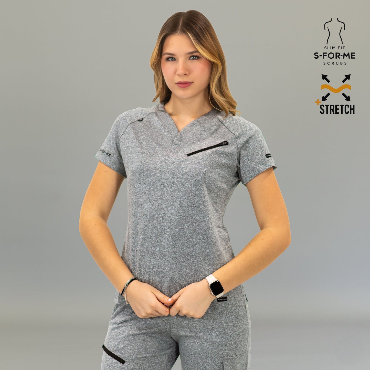 uniforme enfermera de mujer en color gris