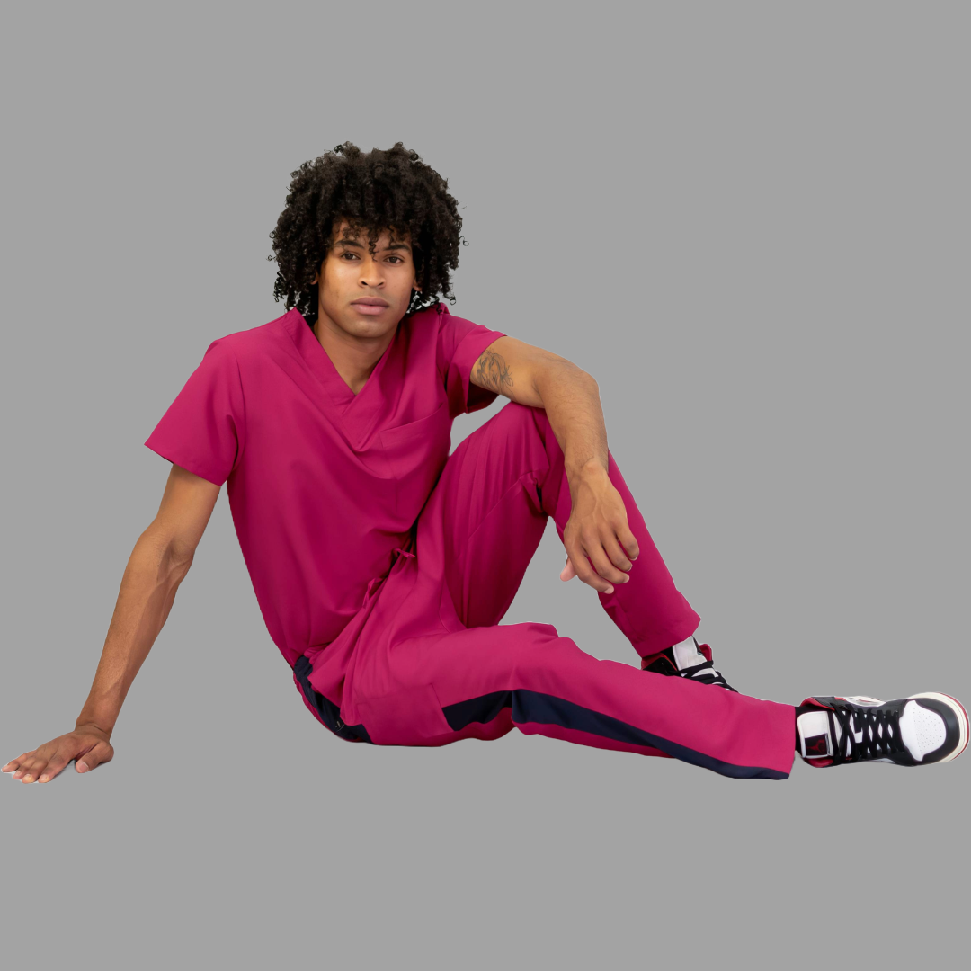 Filipina Quirúrgica 500 Unisex Basic Vino Antifluido-cloro resistente Scrubs 500 FW