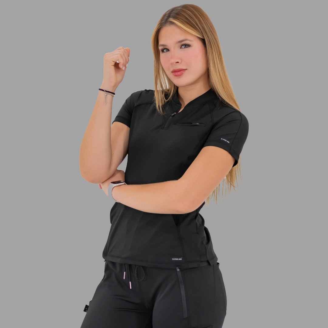 Filipina Quirúrgica Mujer 920 Negro Super Stretch, Scrubs 920