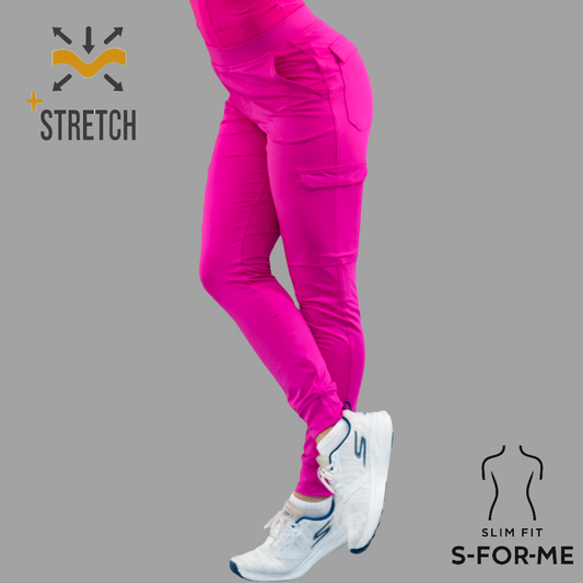 Jogger Quirurgico Fucsia Mujer, Super Stretch, Scrubs 901