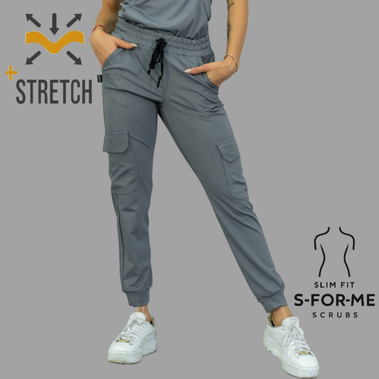 Women's Jogger  910 Gris Medio Super Stretch Scrubs.