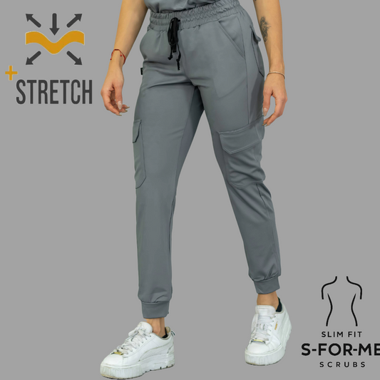 Women's Jogger  910 Gris Medio Super Stretch Scrubs.