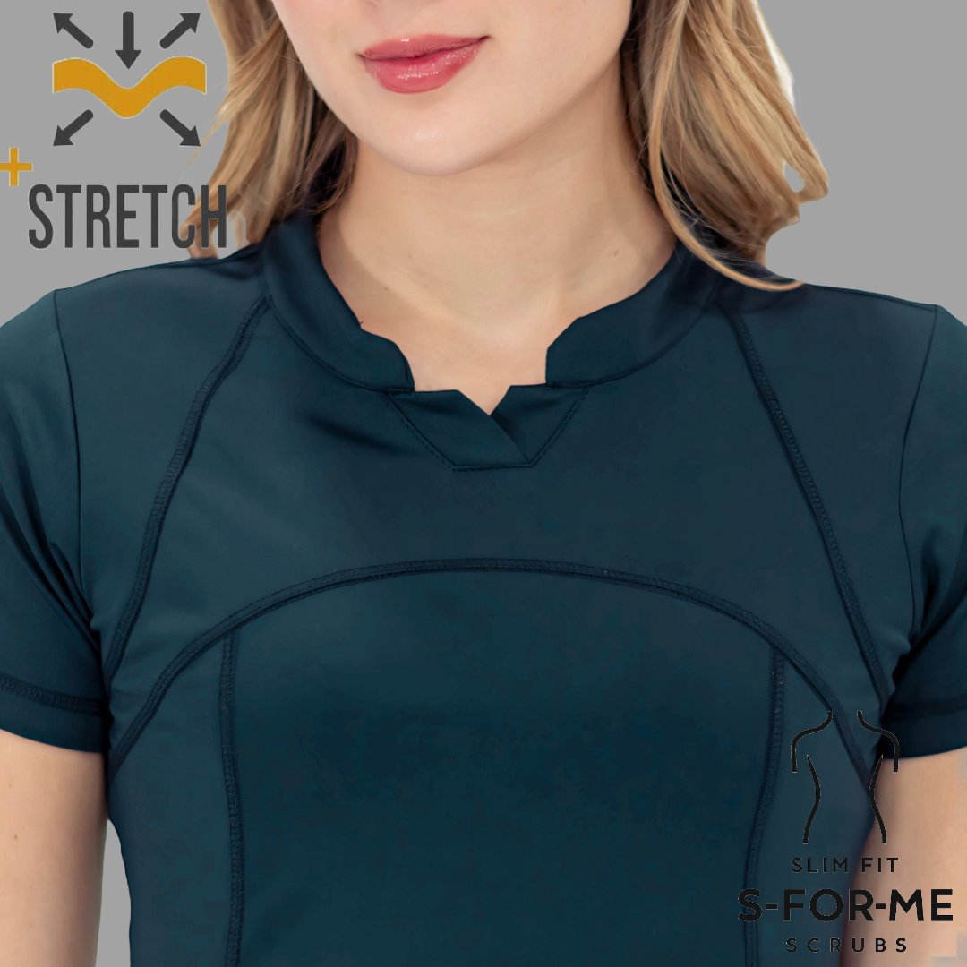 Filipina Est. 910 Quirúrgica Azul Petroleo Mujer, Super Stretch, Scrubs 910