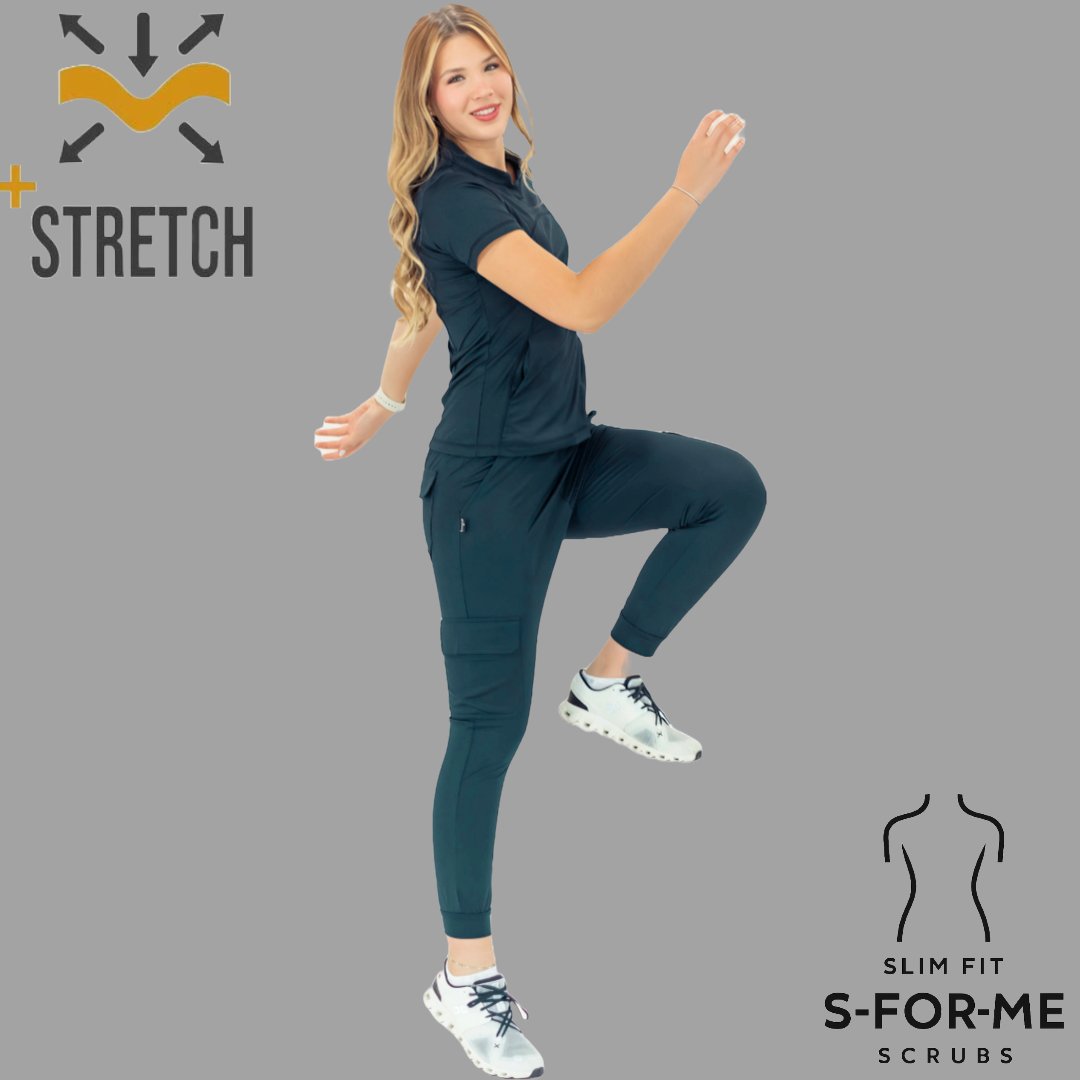 Filipina Est. 910 Quirúrgica Azul Petroleo Mujer, Super Stretch, Scrubs 910
