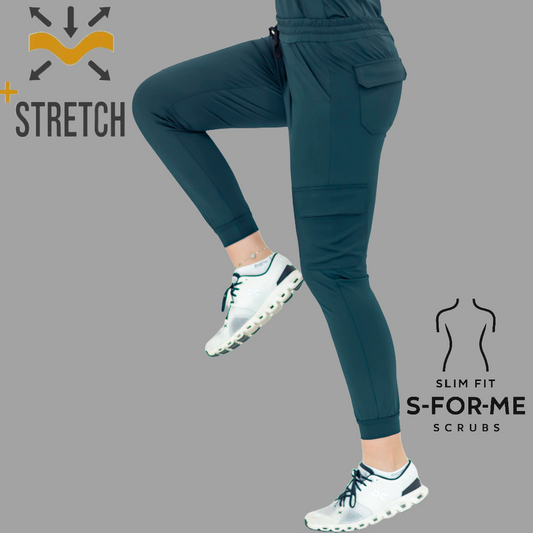 Jogger Quirúrgico 910, Azul Petroleo Mujer Super Stretch, Scrubs 910