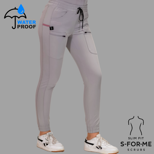 Jogger Quirúrgico Gris Perla Mujer Antifluido, Scrubs 300