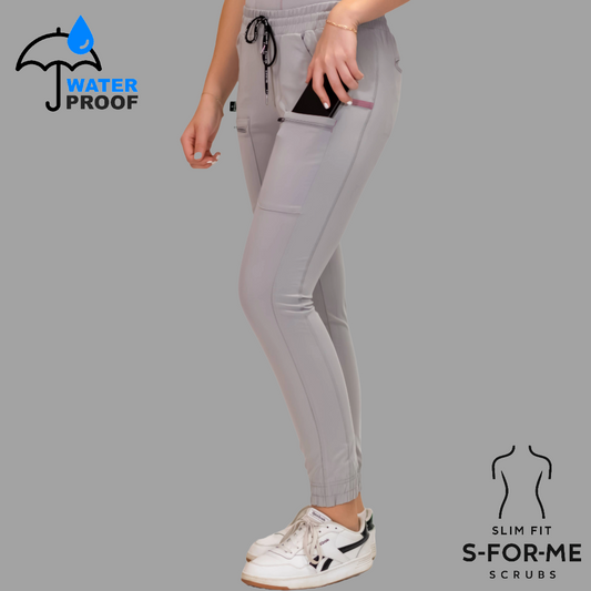 Jogger Quirúrgico Gris Perla Mujer Antifluido, Scrubs 300