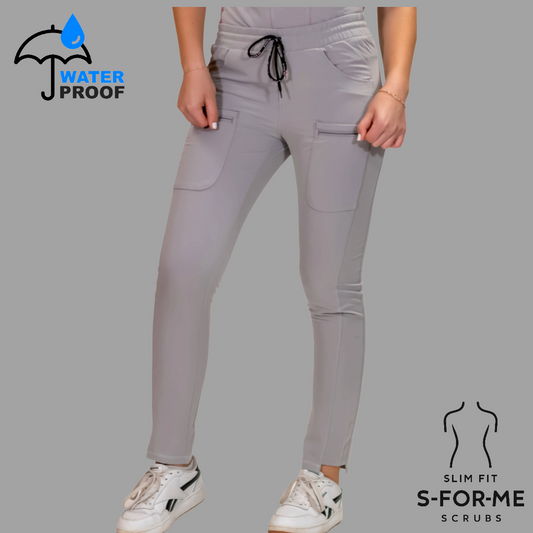 Pantalón Quirúrgico Gris Perla Mujer Antifluido, Scrubs 300