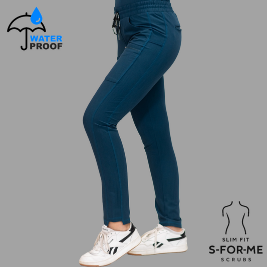 Pantalón Quirúrgico Azul Caribe Mujer Antifluido, Scrubs 300