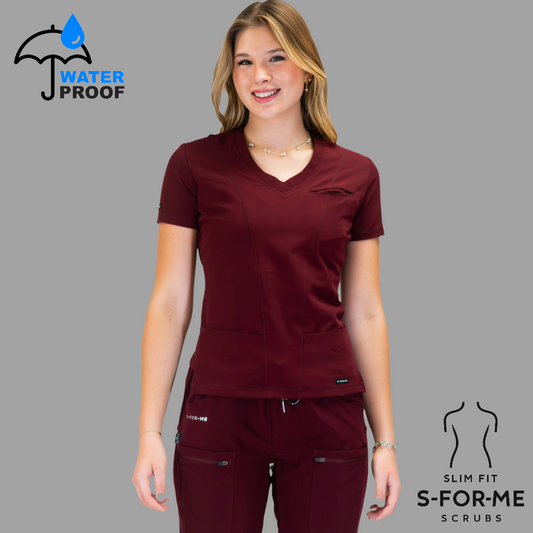 Filipina Quirúrgica Vino Mujer Antifluido, Scrubs 300