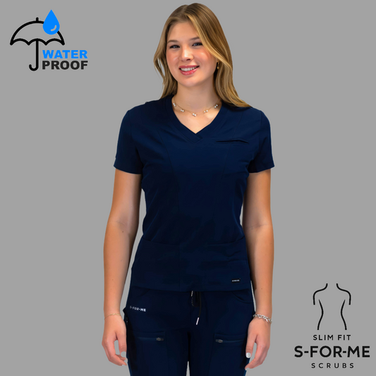 Filipina Quirúrgica Azul Marino Mujer Antifluido, Scrubs 300