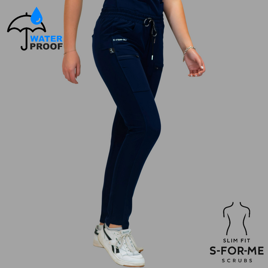 Pantalón Quirúrgico Azul Marino Mujer Antifluido, Scrubs 300