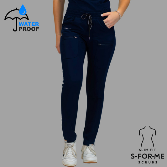 Pantalón Quirúrgico Azul Marino Mujer Antifluido, Scrubs 300