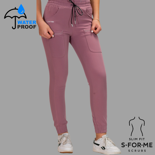 Jogger Quirúrgico Palo de Rosa Mujer Antifluido, Scrubs 300
