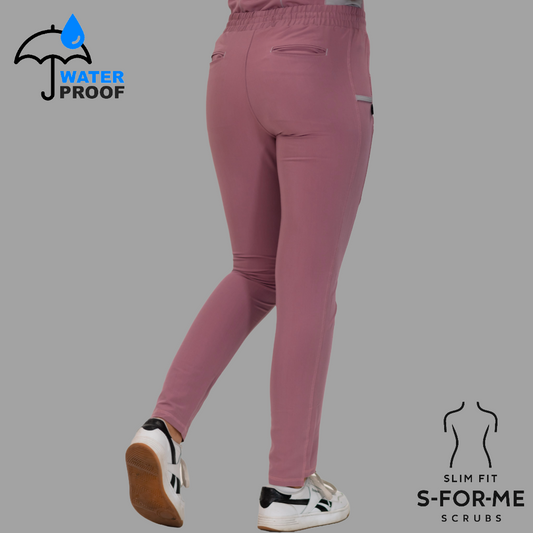 Pantalón Quirúrgico Palo de Rosa Mujer, Scrubs Antifluido Est. 300