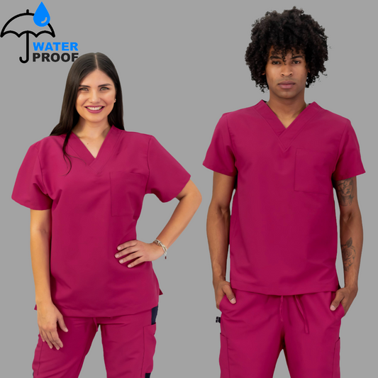 Filipina Quirúrgica 500 Unisex Basic Vino Antifluido-cloro resistente Scrubs 500 FW