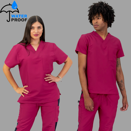 Filipina Quirúrgica 500 Unisex Basic Vino Antifluido-cloro resistente Scrubs 500 FW