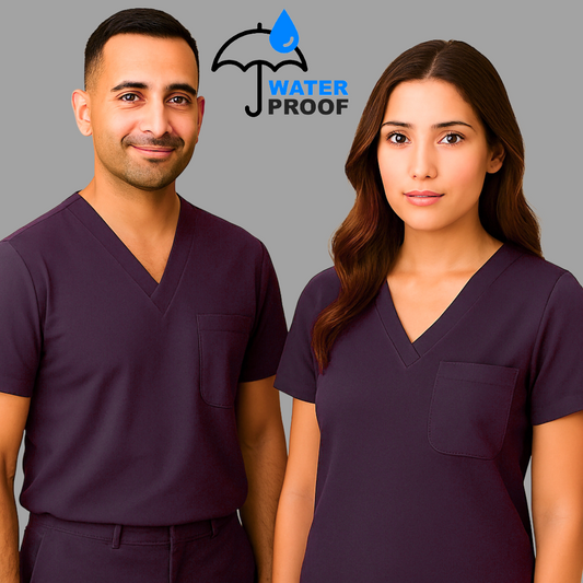 Filipina Quirúrgica 500 Unisex Basic Morado Antifluido-cloro resistente Scrubs 500 FW