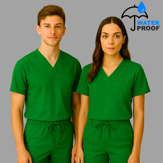 Filipina Quirúrgica 500 Unisex Basic Verde Bandera Antifluido-cloro resistente Scrubs 500 FW