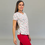 Filipina de Scrubs 600 Dama Estampado Paw/Huellas